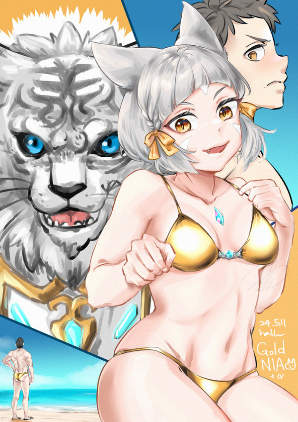 金ビキニニアちゃん+