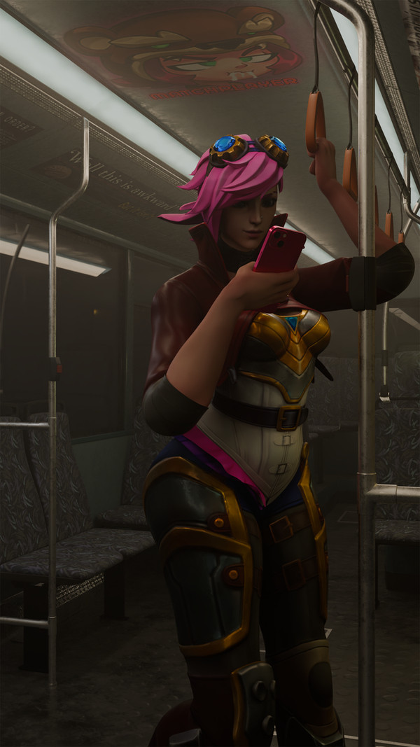 Vi on a subway ride
