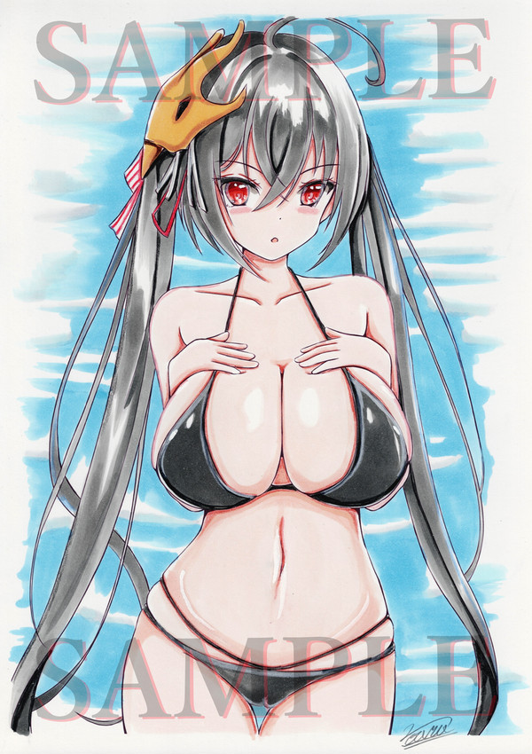 （同人アナログイラスト）大鳳（アズレン）
