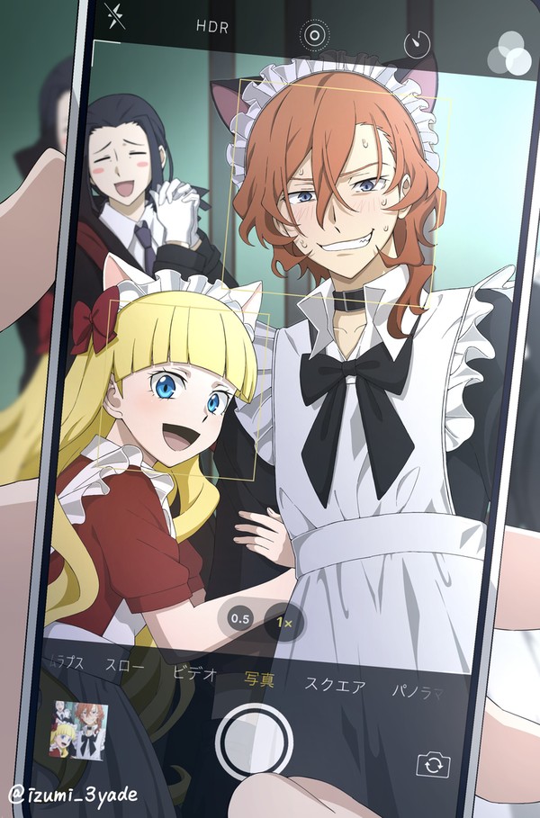 「は、はいチーズ…!」