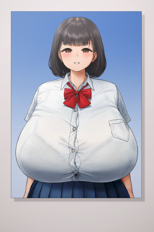 ［リクエスト］黒髪ムチムチ爆乳娘