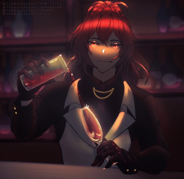 So there's this cute bartender-