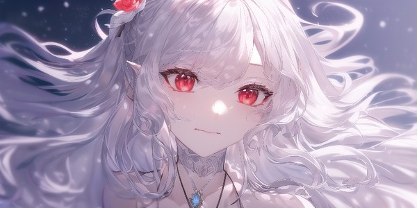 白毛红眼