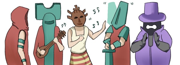 🗨️🪕🎭🗡️⚗️