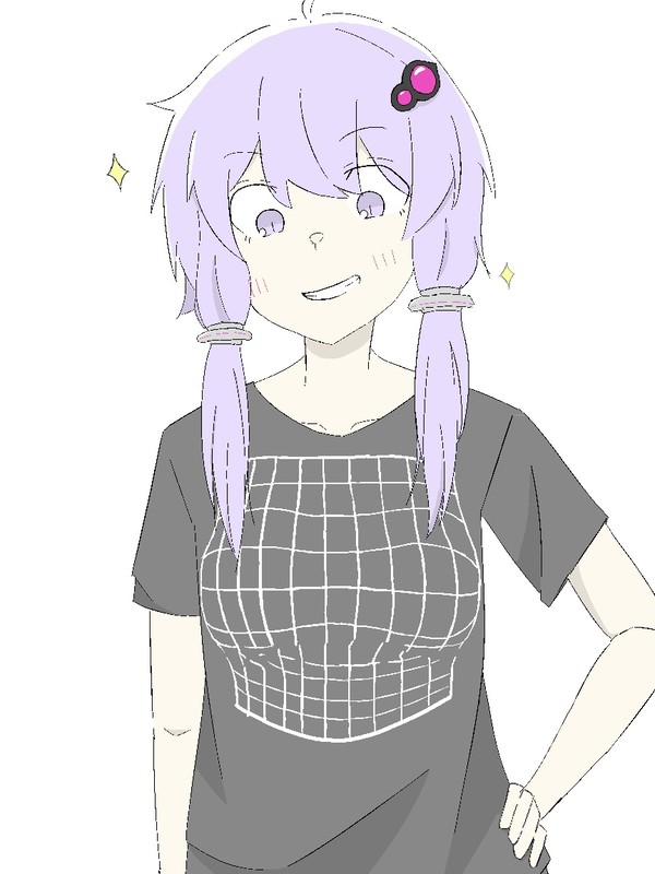 なぜか正面に立ってくるゆかりさん