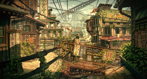 屋上僭建街の風景