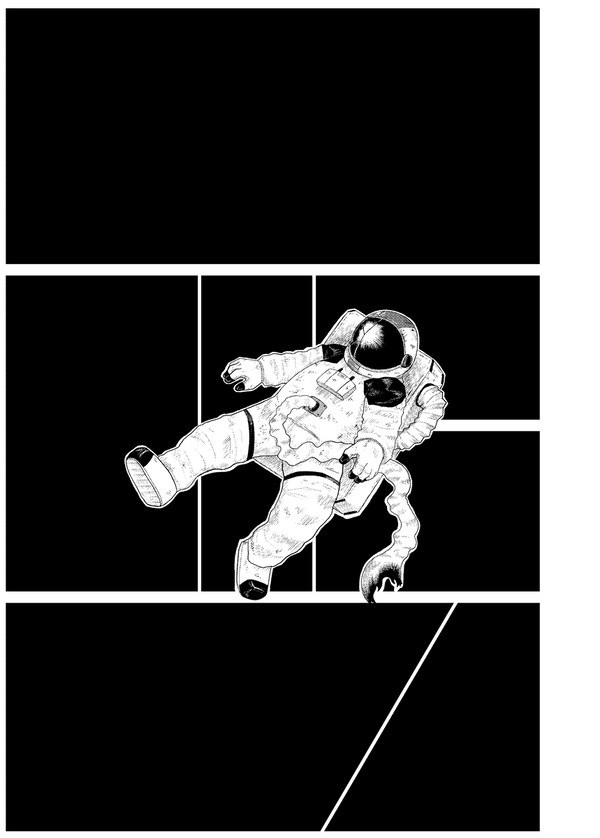 宇宙服とアヒル