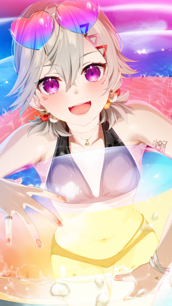 めとさんとナイトプール