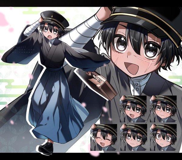 黒髪褐色少年