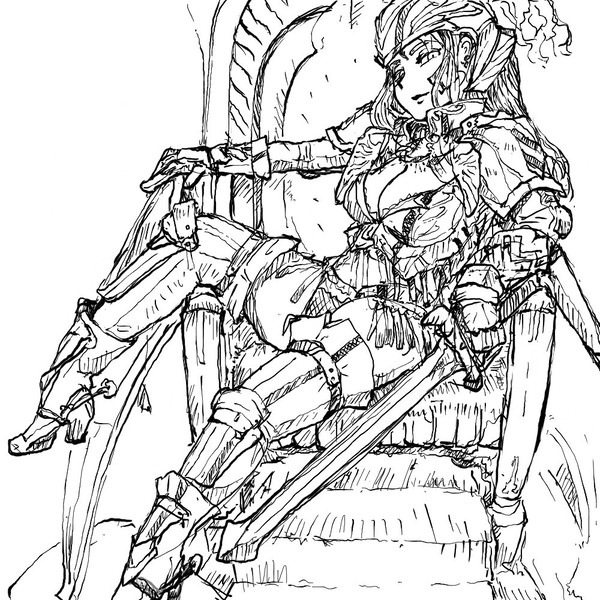 ビキニアーマーを書きたくて