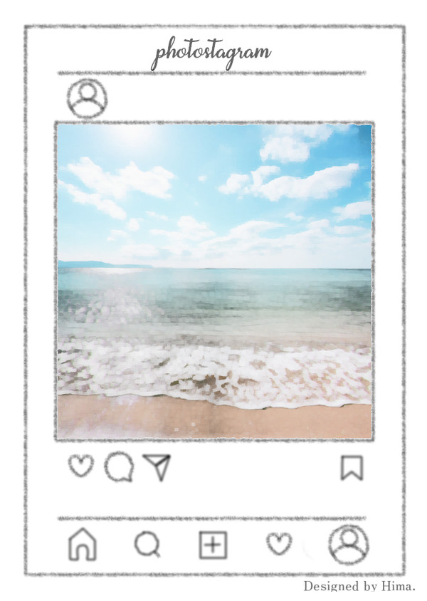 小説用表紙 photo_genic「海」