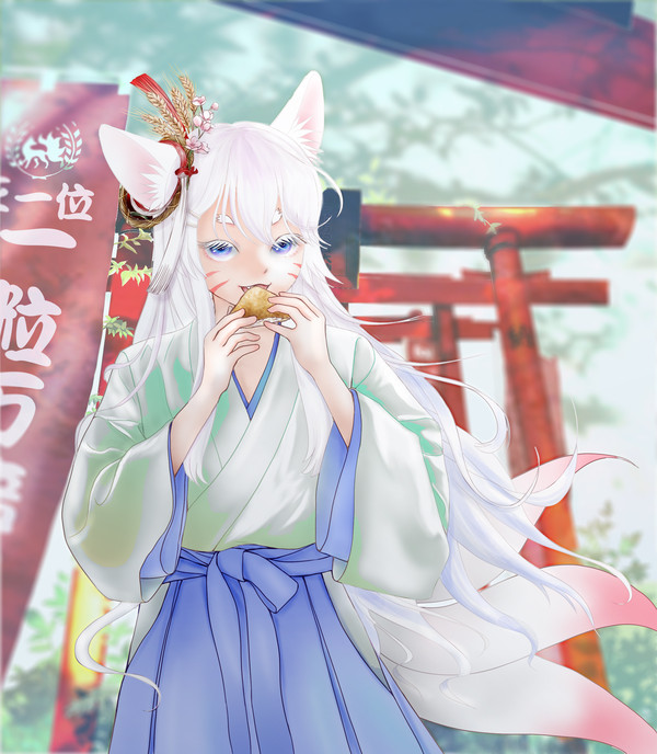 「このお稲荷はわっちのじゃ　やらぬぞ」