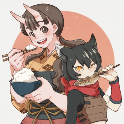 東の方の二人