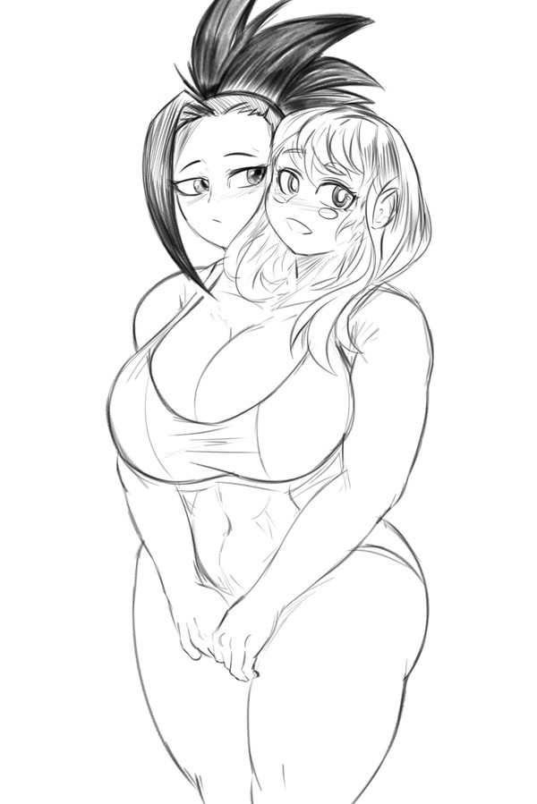 Momo and Ochako Conjoined