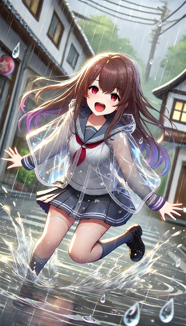 雨の日の笑顔 | Smiling on a Rainy Day