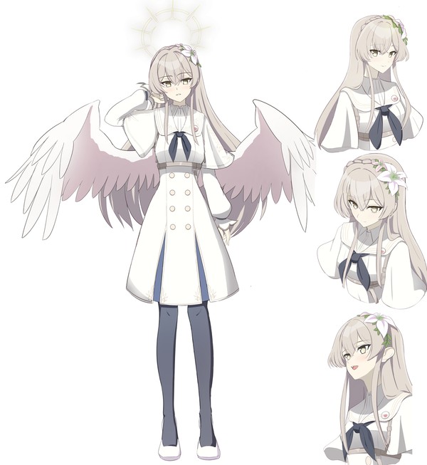 ナギサ3方向+立ち絵