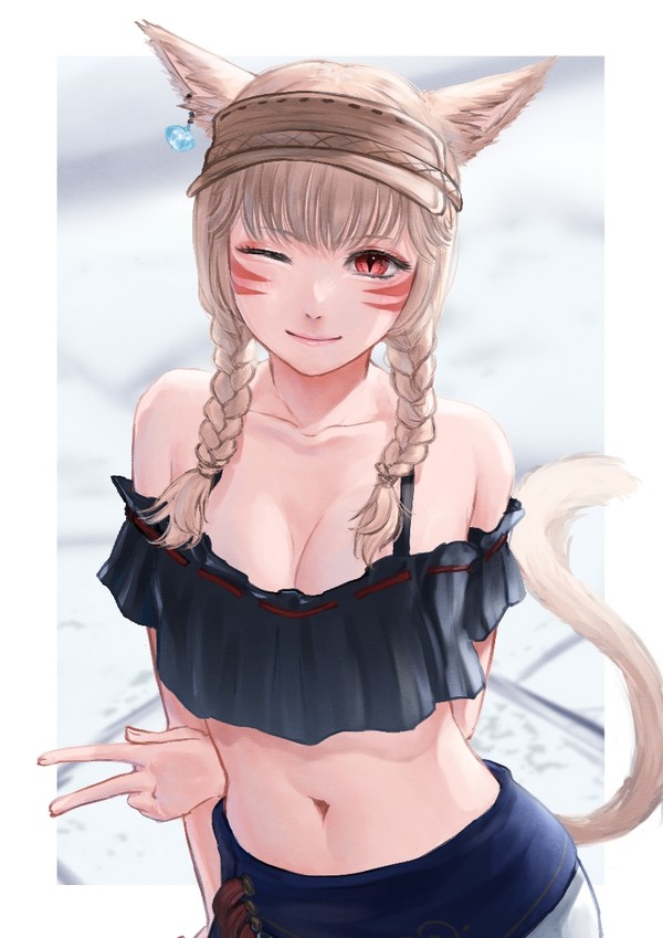 水着ミコッテ