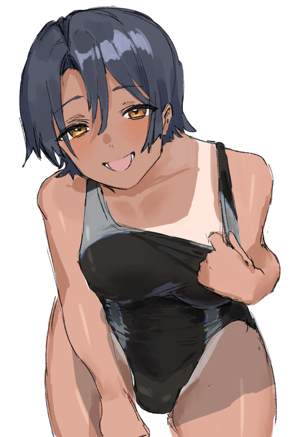 うちのこ莉緒ちゃん競泳水着