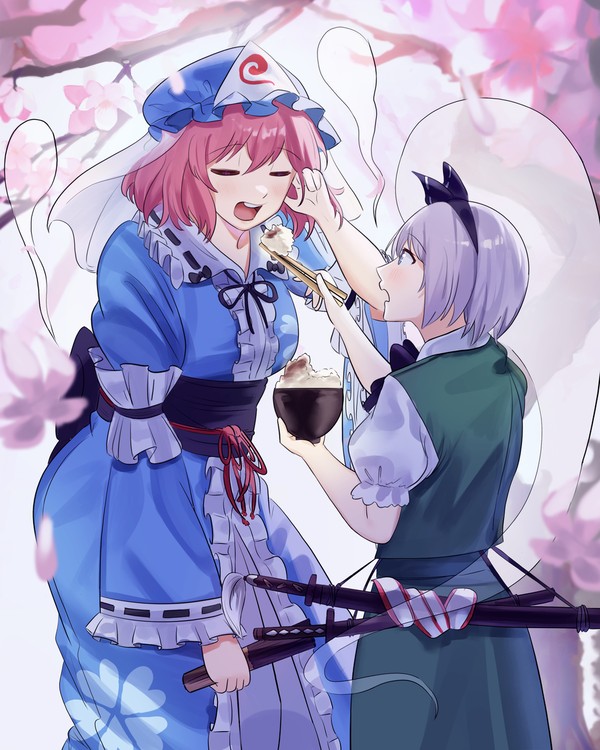 Youmu and lady Yuyuko