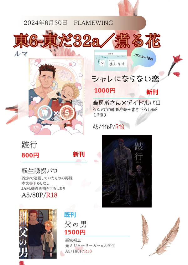【2024/6/30】FLAME WINGおしながき