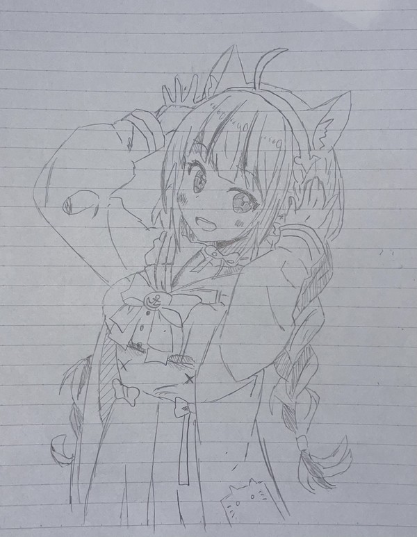 湊あくあ(模写絵)
