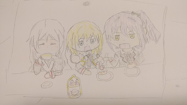 悪魔三人娘描いてみた