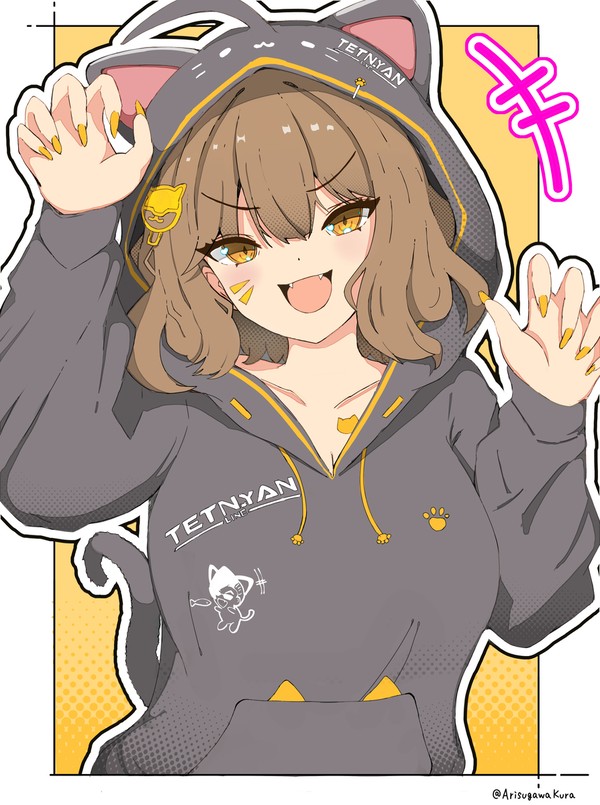 猫耳フードアニス