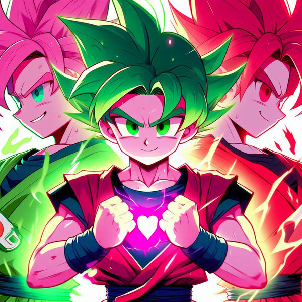 Goku in multiple forms