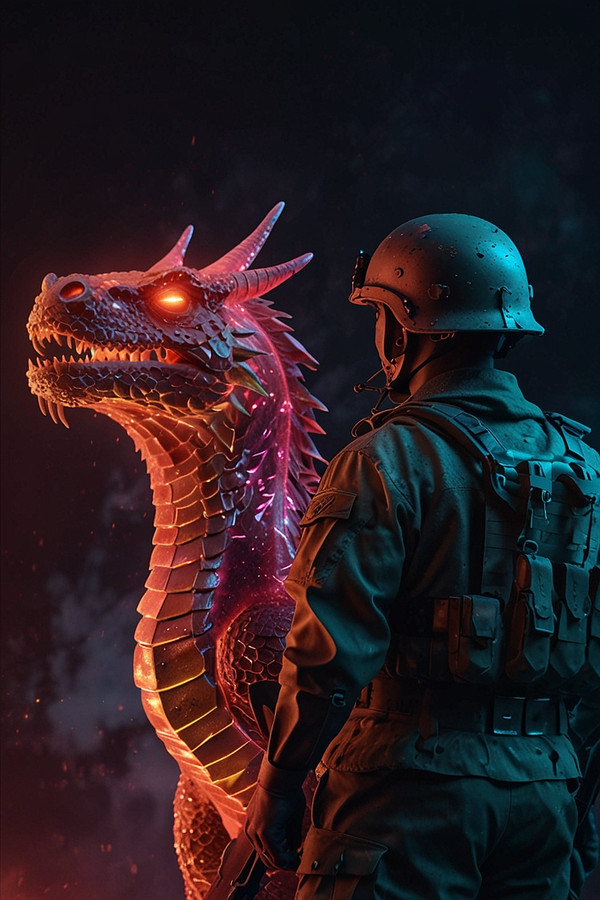 German soldier meet an dragon………