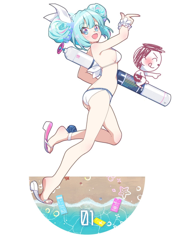 ミク水着☀️🌊🏊‍♀️