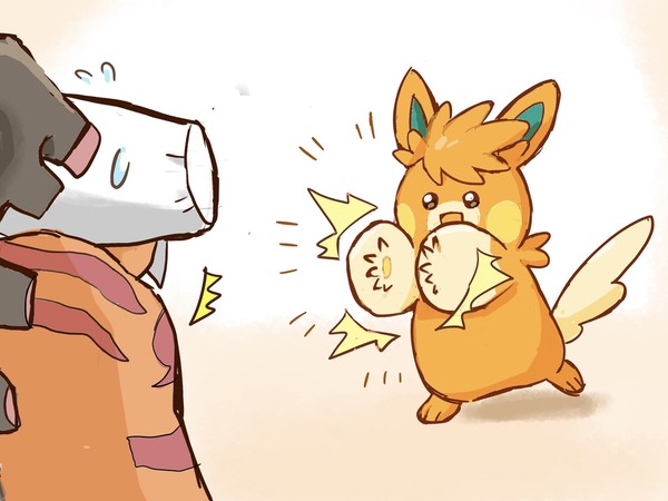 パーモットのねこだまし！