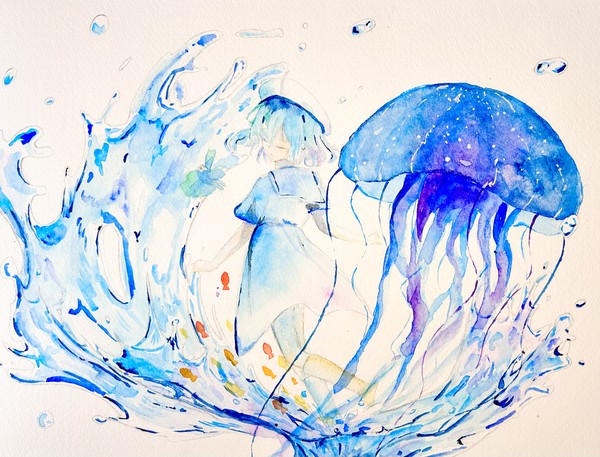 水に踊る