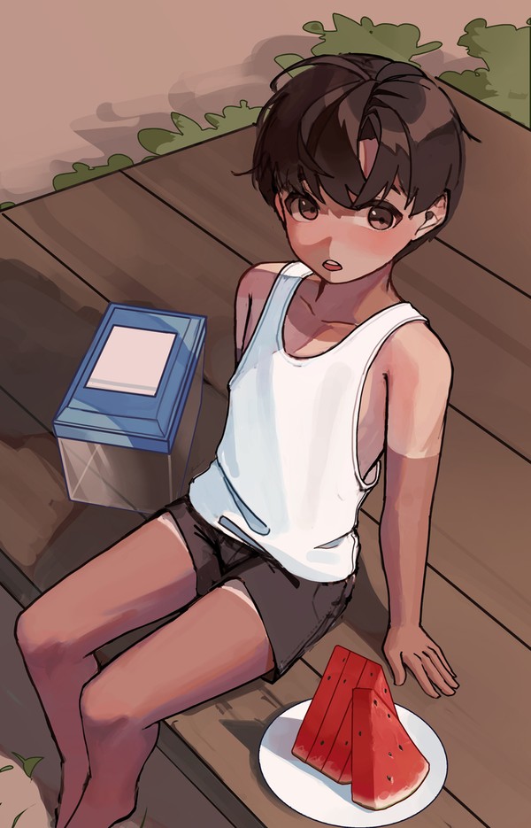 暑い..