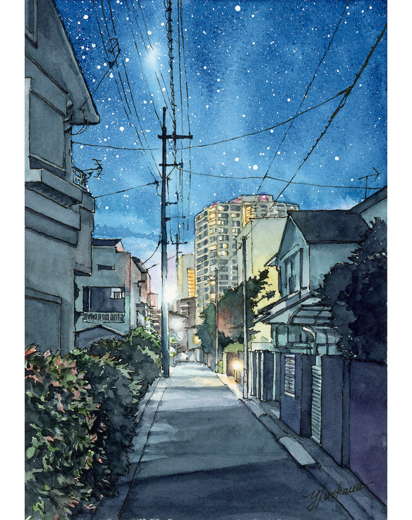 星空の住宅街🌌