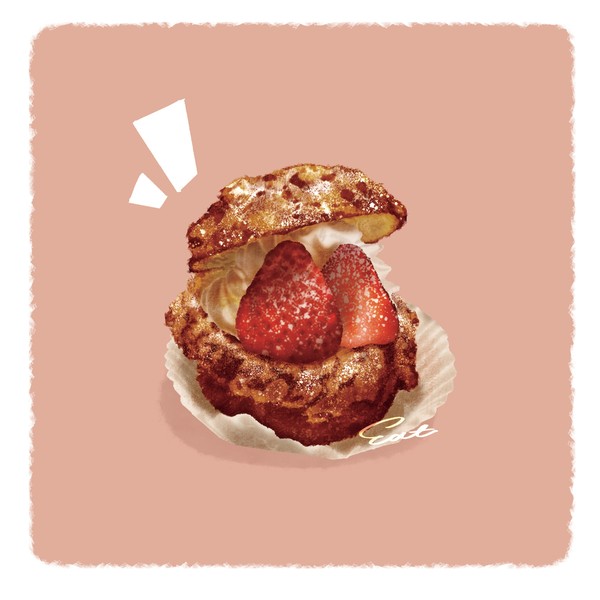 いちごシュークリーム