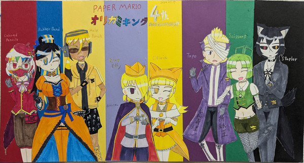 オリガミの兄妹と6人の文房具