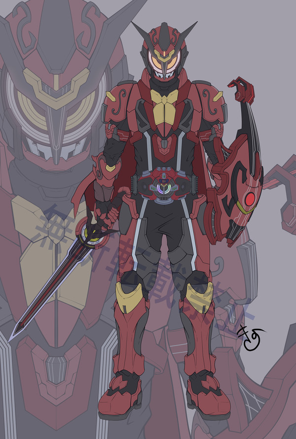 オリジナル仮面ライダーストラス立ち絵等