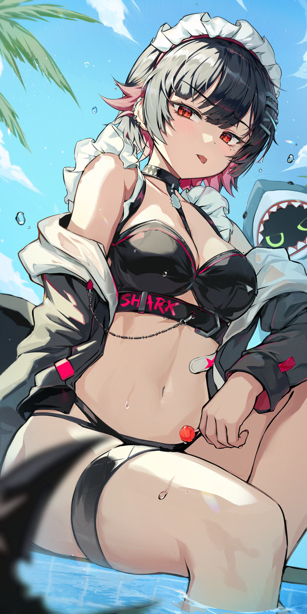 「 しっぽを触りたい?… だめ。」