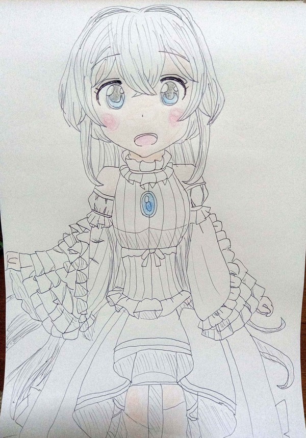 天使つきのキャラ描いてみた