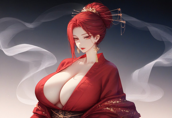 古装红衣女仙
