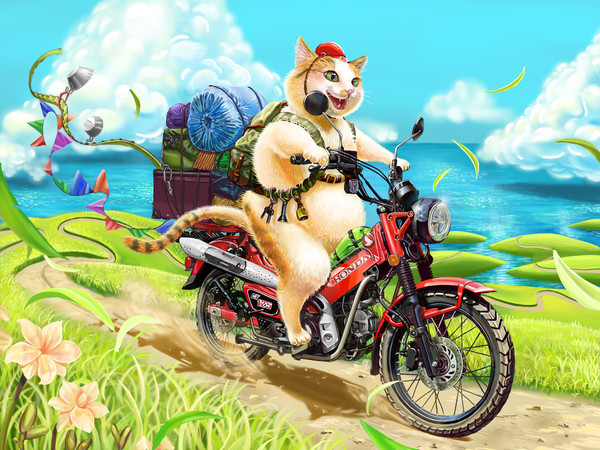 ワクワク三毛猫キャンプツーリング！！