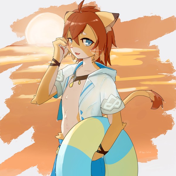 いっぱい遊んだテオくん