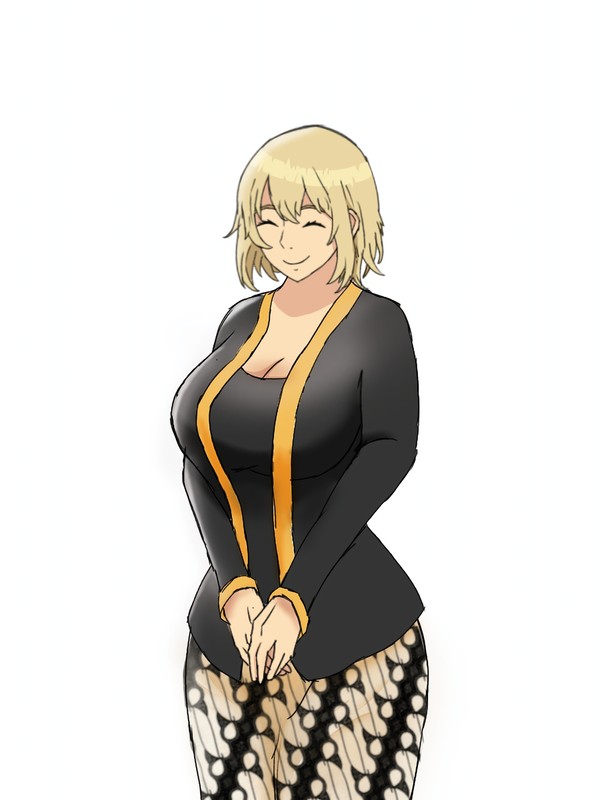 Falin with kebaya outfit