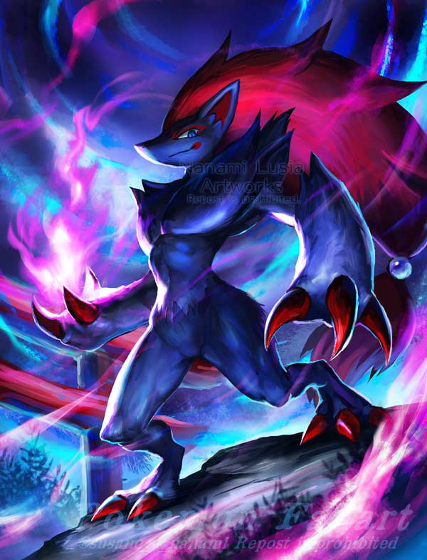 ゾロアーク：ポケモンイラスト／ファンアート