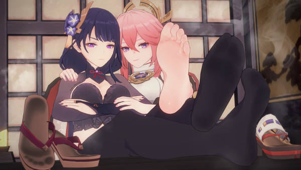 稲妻の女の子に嫌われる❤雷電將軍&八重神子