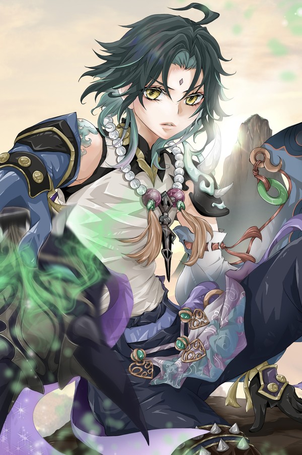 原神、魈描修行中⁉︎