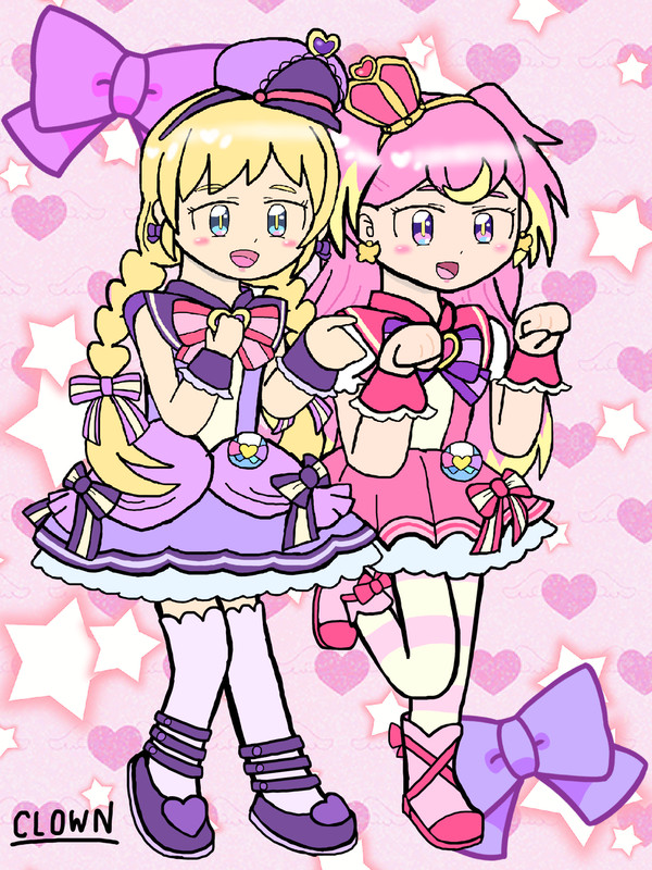 わんぷり キュアワンダフル&フレンディでポーズ☆