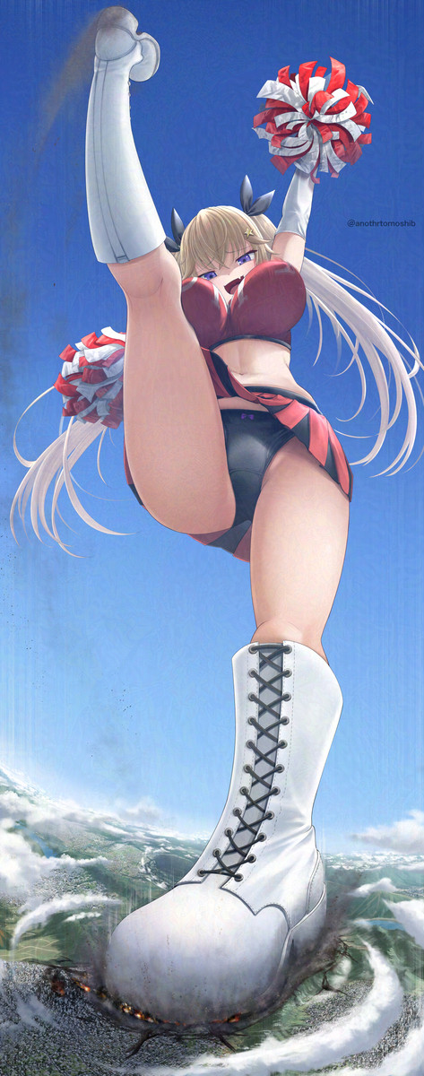 チアうみちゃんに応援(バカに)される