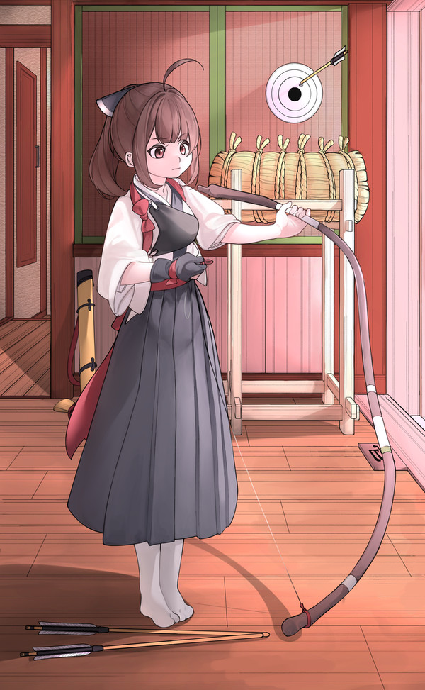 実は弓道部に所属しているきりたん - 1/1