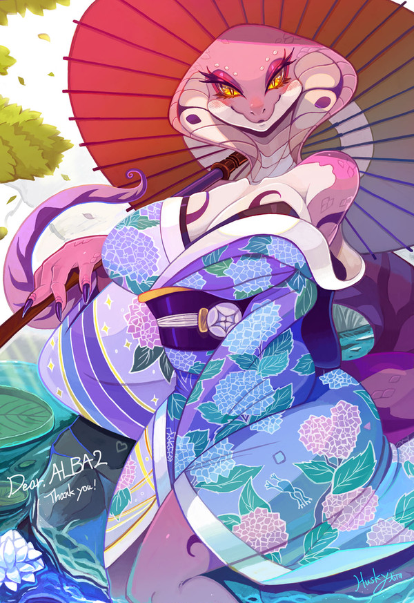 蛇姫さま。（Commission Art）